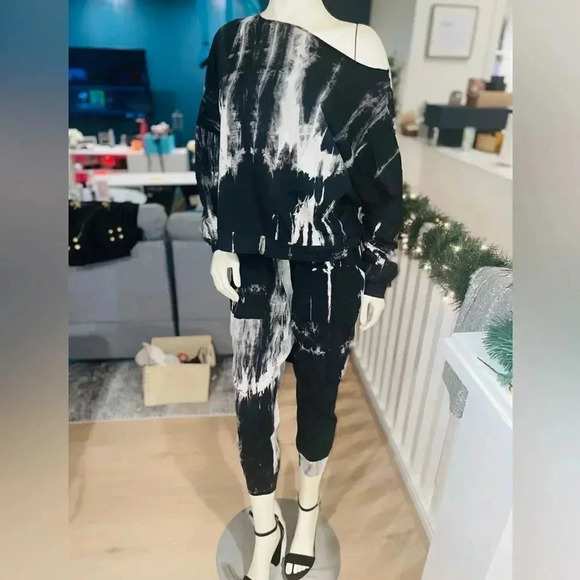 FATE TYE DYE RELAXED FIT JOGGERS WITH ELASTIC WAIST AND POCKETS SIZE M - Picture 16 of 16